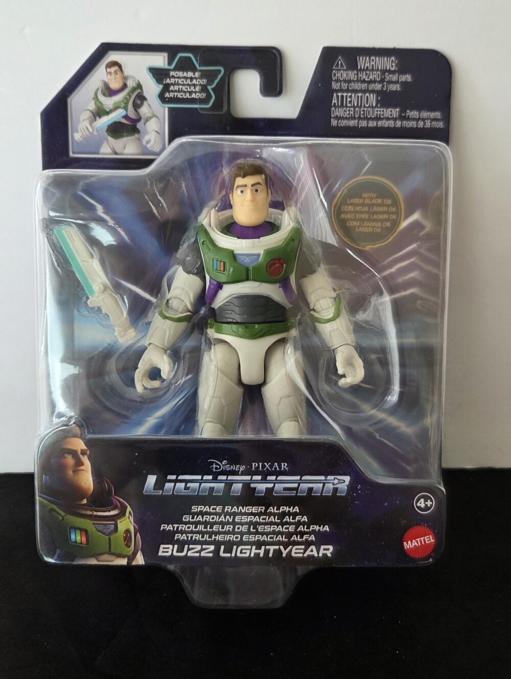 Disney Pixar Lightyear Buzz Lightyear Space Ranger Alpha Figure Mattel NIB